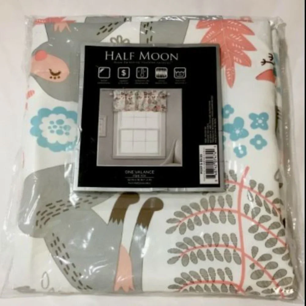 Lush Decor Half Moon Pixie Fox Window Valance